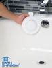 bathtub overflow cover|TubShroom Bathshroom Overflow Drain Cover For Fuller Baths,。